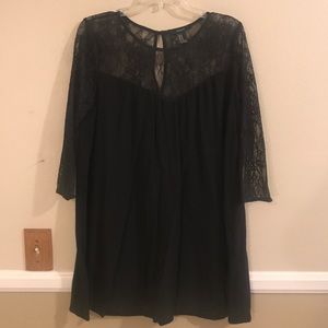 Forever 21 black lace dress
